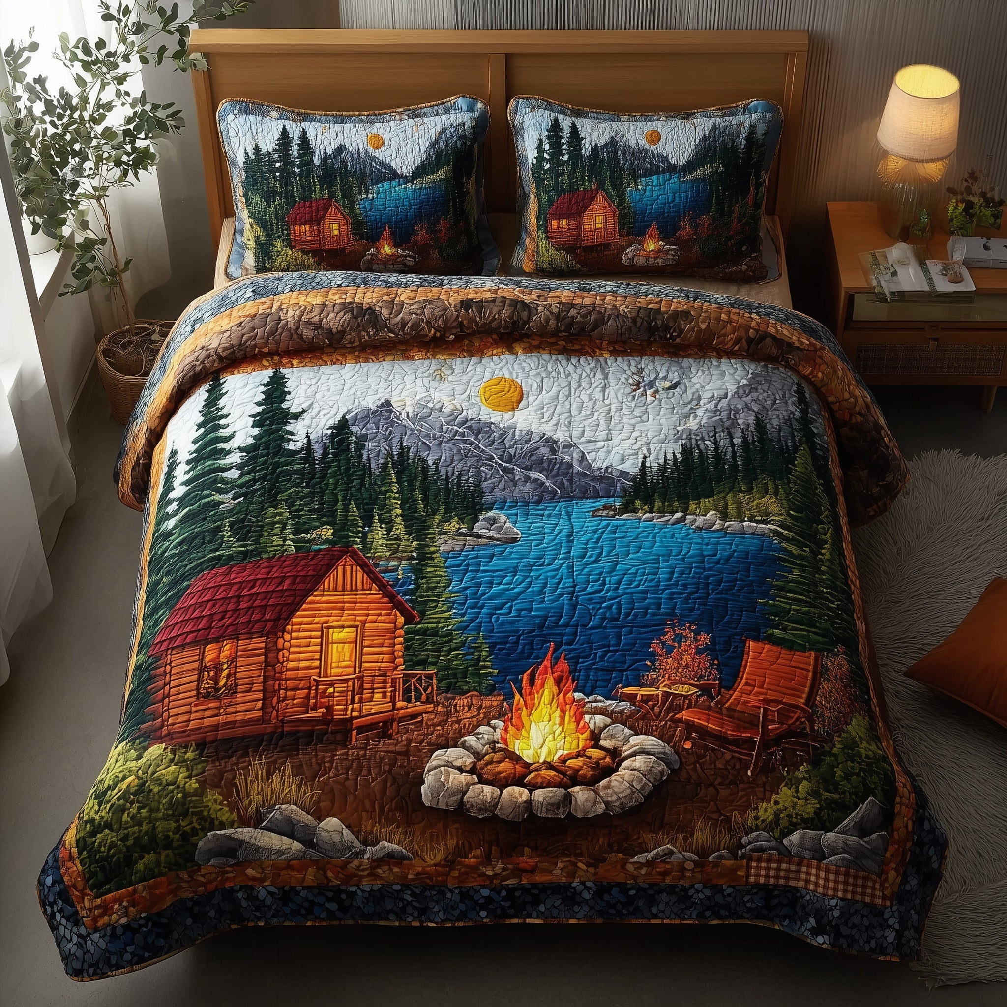 Cozy Heaven Quilted Bedding Set Cozy Heaven Palette Gift For Cozy Heaven - Tradiviet