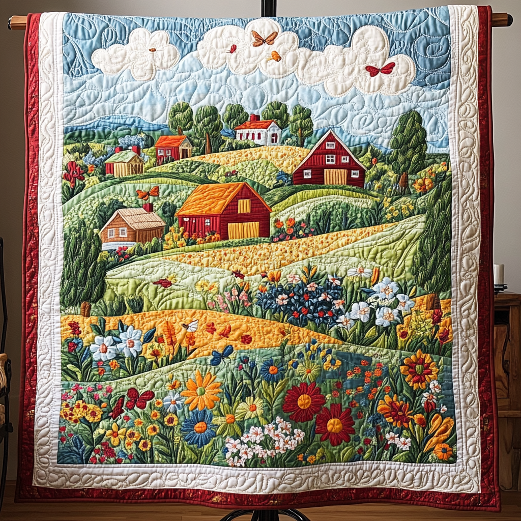 Cozy Homestead Quilted Blanket In God We Trust Gift For Wife - Tradiviet