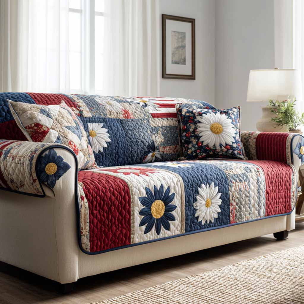 Cozy Mama Quilted Sofa Cover Couch Protector Special Birthday Gifts For Mom - Tradiviet