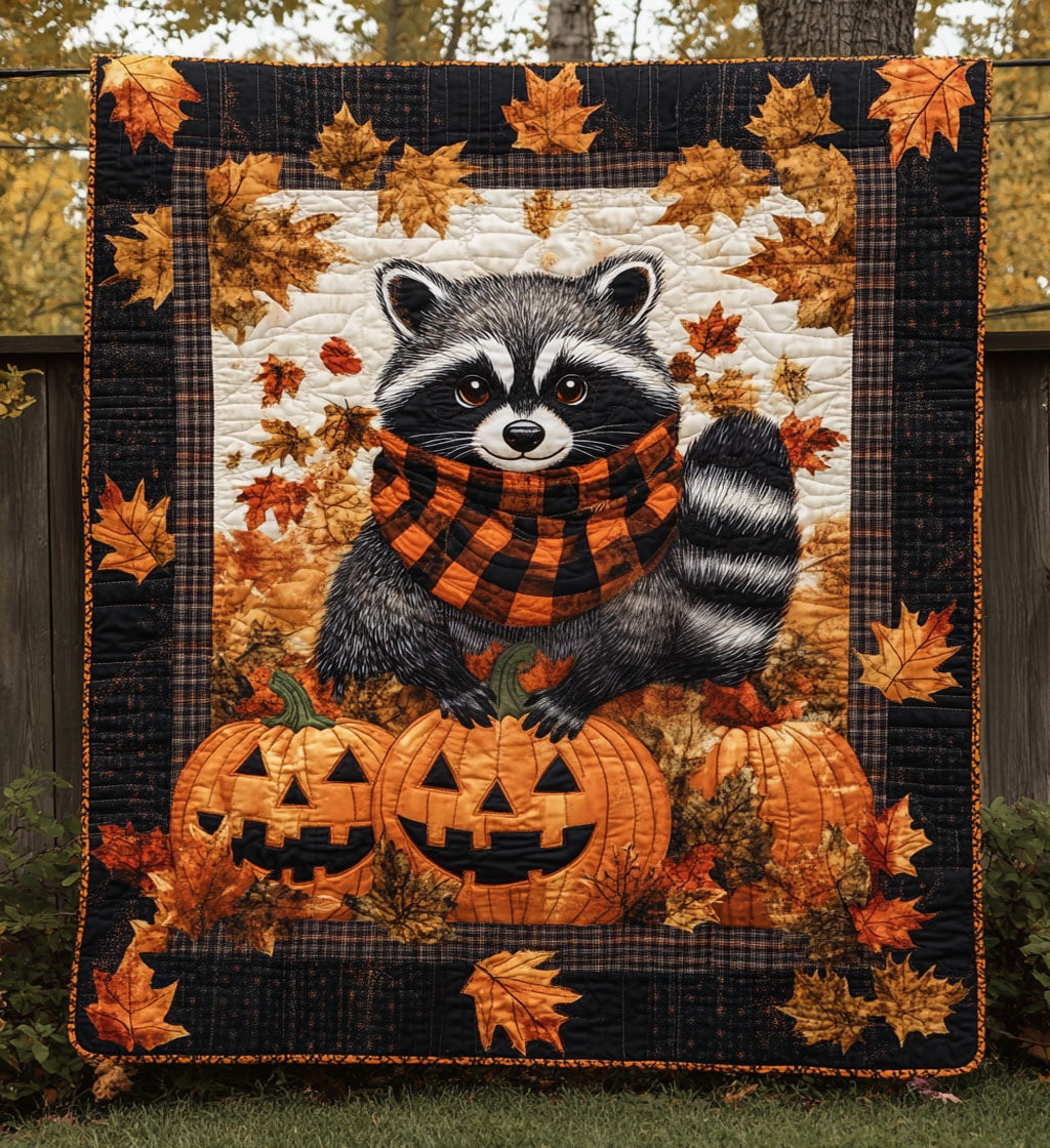 Cozy Raccoon Quilted Blanket USA 250 Years Of Independence Gift For Bestie - Tradiviet