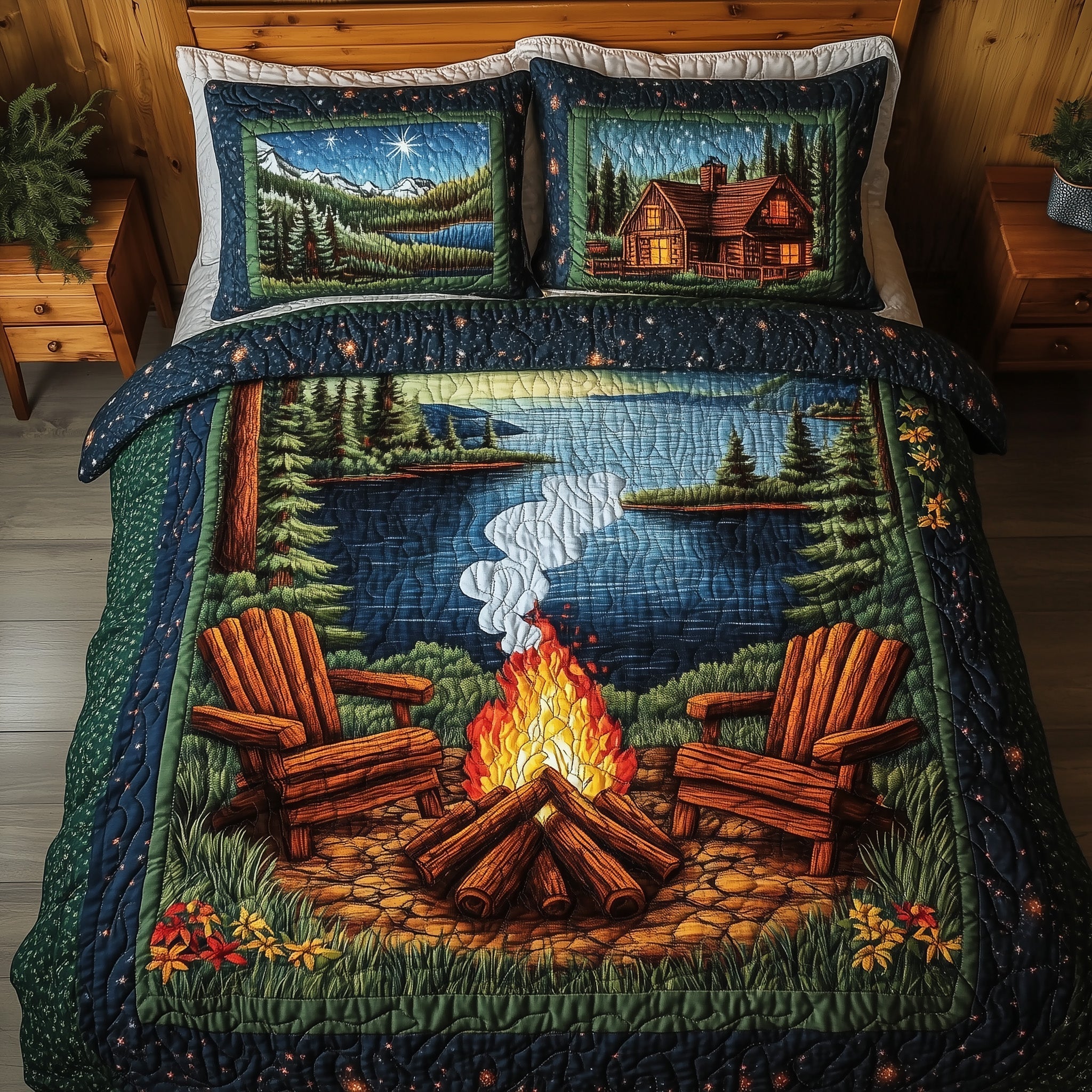 Cozy Retreat Quilted Bedding Set Cozy Retreat Sunset Gift For Retreat Mom - Tradiviet