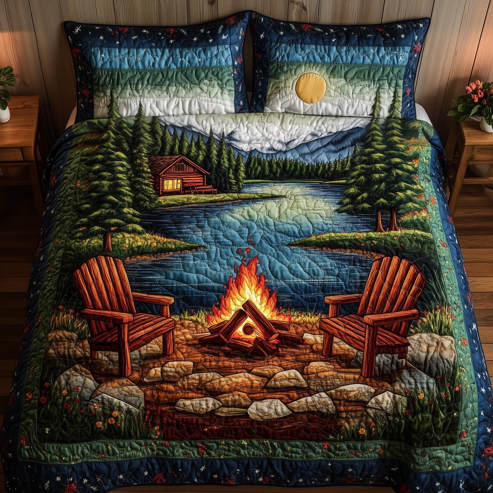 Cozy Retreat Quilted Bedding Set Cozy Retreat Tribute Gift For Cozy Retreat - Tradiviet