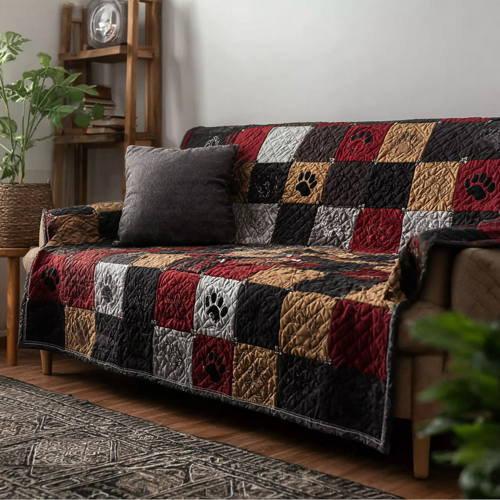 Cozy Timber Hollow Quilted Sofa Cover Room Decor For Room Gift For Home Decor - Tradiviet