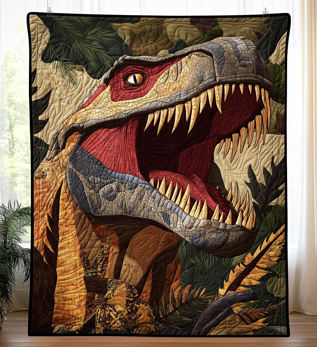 Cretaceous Kingdom Art Quilted Blanket Home Good Decoration Gift For Decor Lover - Tradiviet