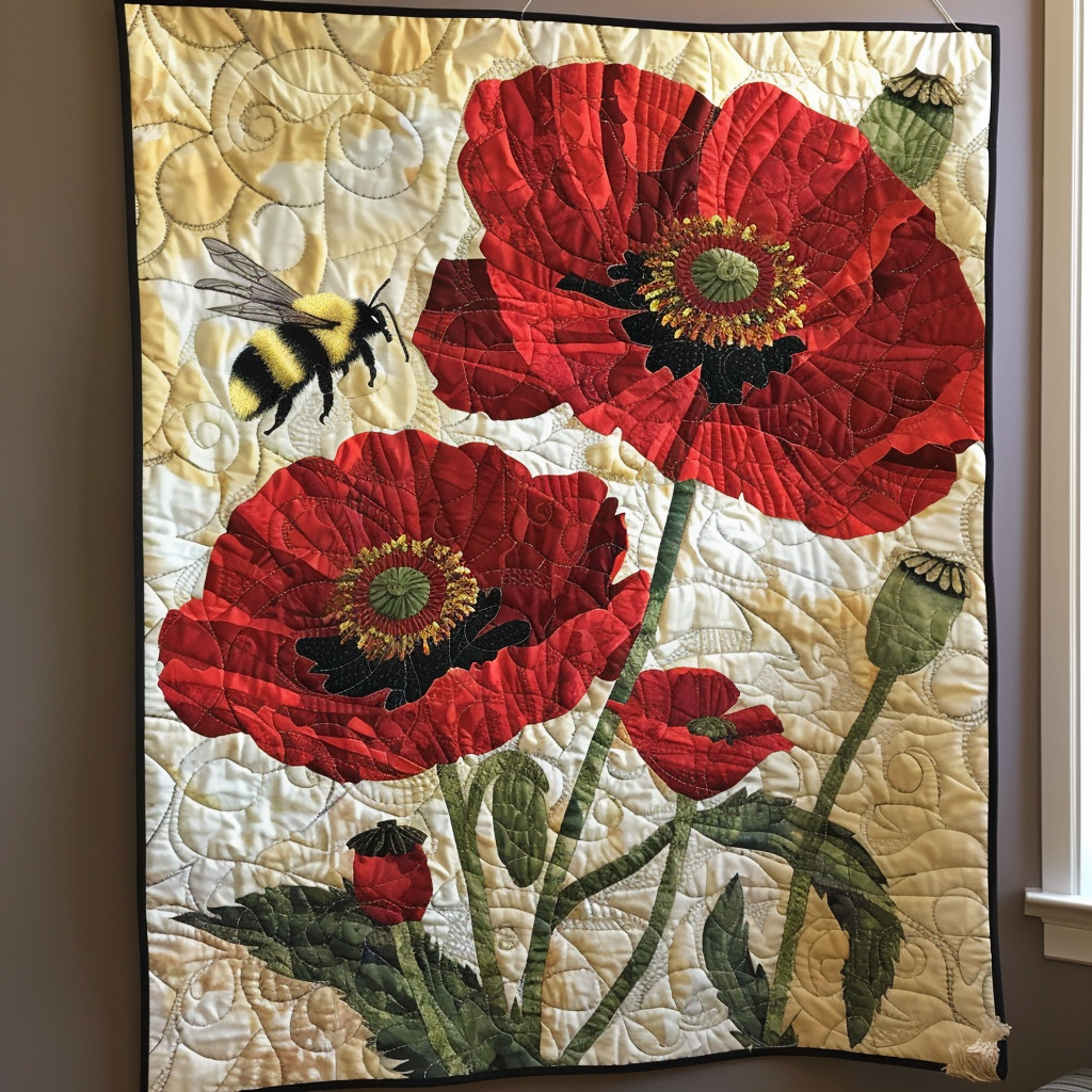 Crimson Serenade Quilted Blanket Bohemian Bedroom Furniture Patriotic Gifts For Him - Tradiviet