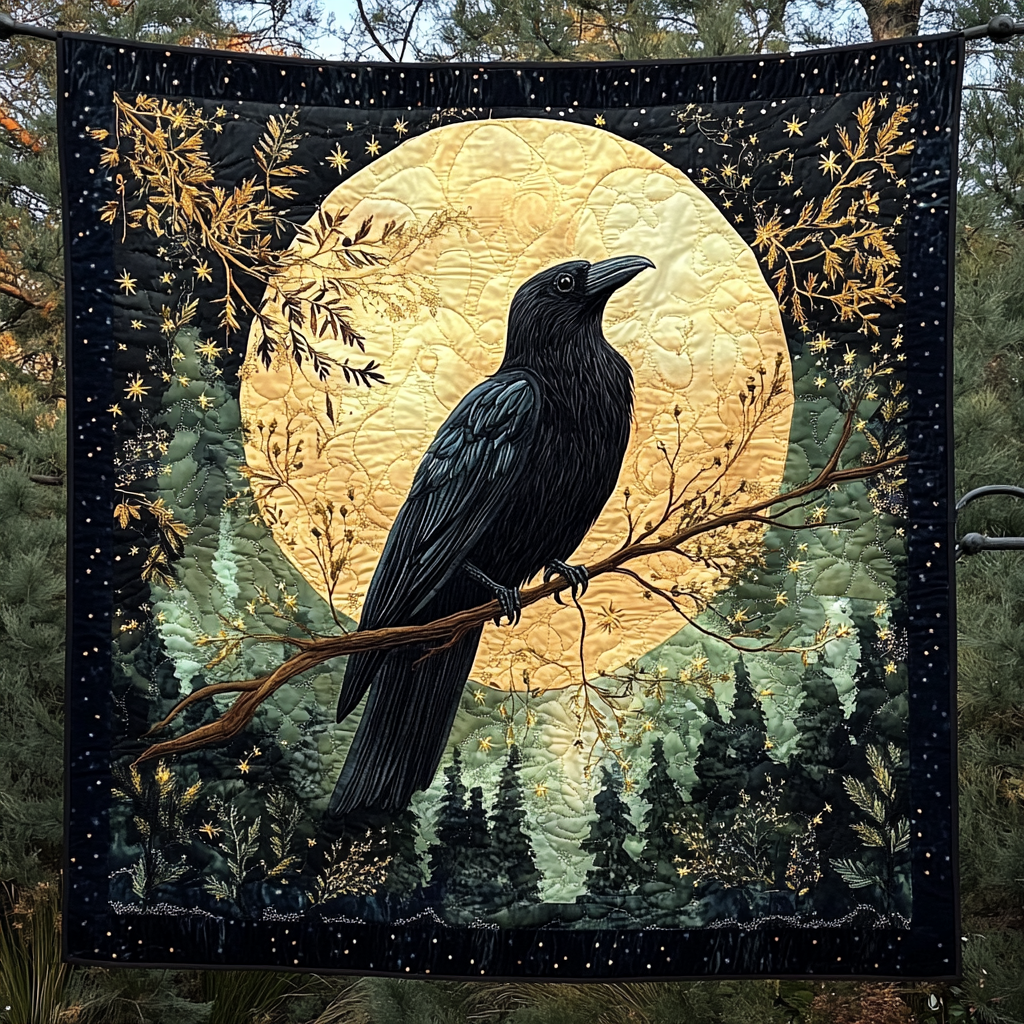 Crown of the Night Quilted Blanket America 250Th Anniversary Gifts For 4Th Of July - Tradiviet