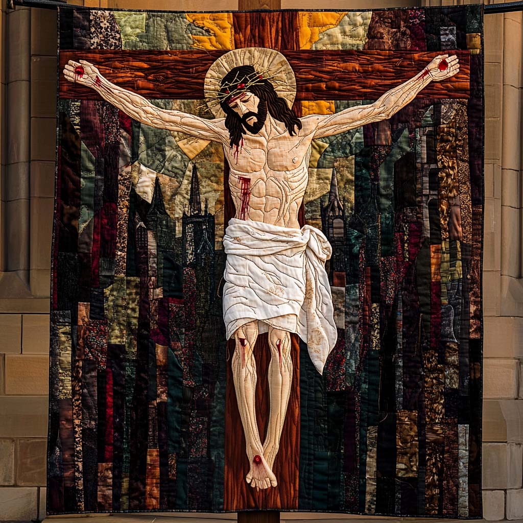 Crown Of Thorns Quilted Blanket America Celebrates 250Th Gifts For Independence Day - Tradiviet