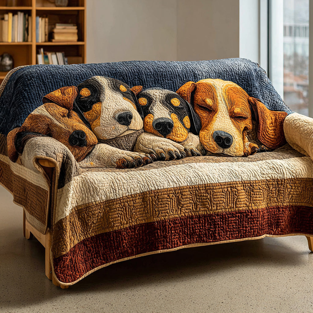 Cuddle Pack Quilted Sofa Cover Simple Room Decor Gift For New Home - Tradiviet