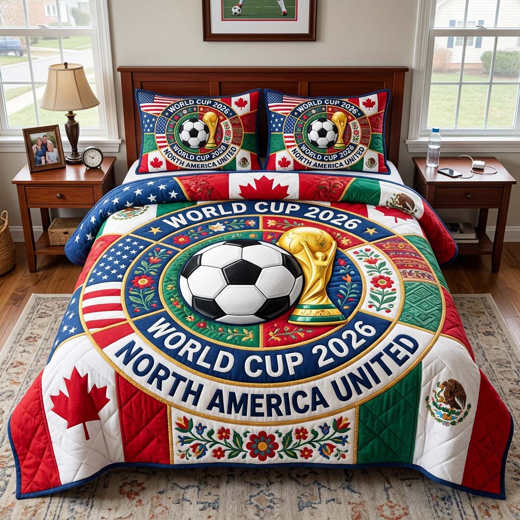 Cup United Quilted Bedding Set Cup United Grace Gift For Cup United - Tradiviet