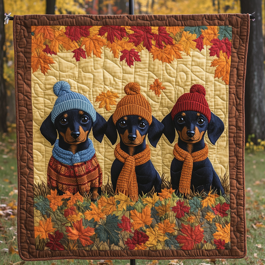 Curious Sausage Quilted Blanket Holiday Home Decor Gift For Farmhouse Decor - Tradiviet
