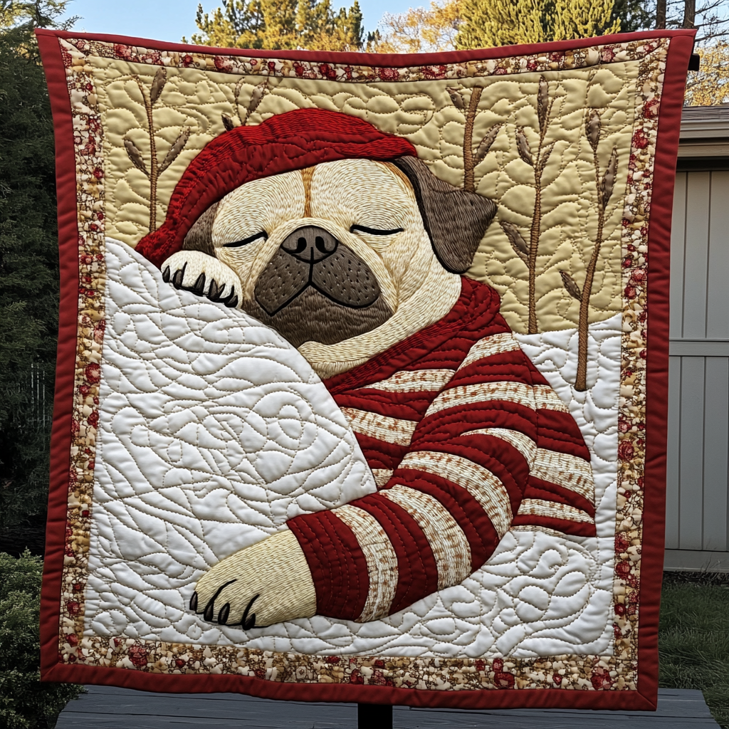 Curly Tail Delight Quilted Blanket Room Ideas Gift For Decor Lover - Tradiviet