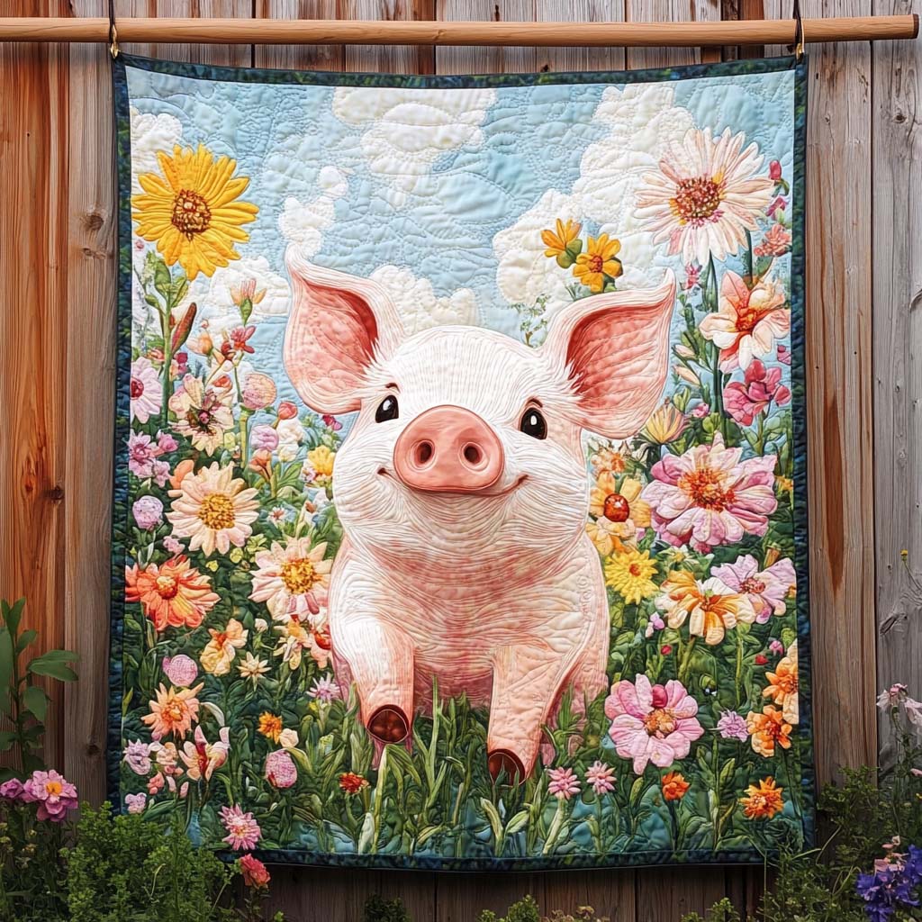 Curly Tail Quilted Blanket Living Room Ideas Gift For Housewarming - Tradiviet