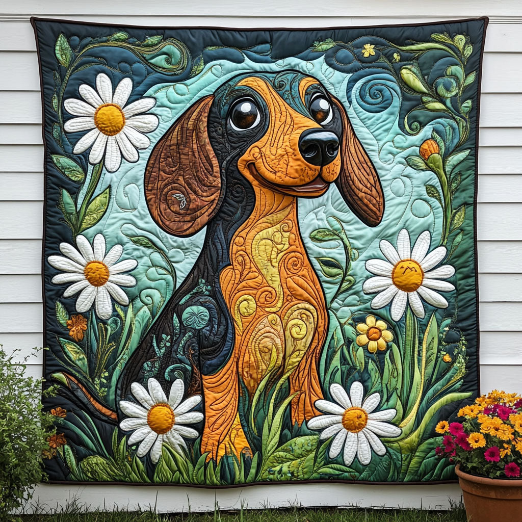 Daisy Joy Quilted Blanket Independence Day 2026 Gift For Aunt - Tradiviet