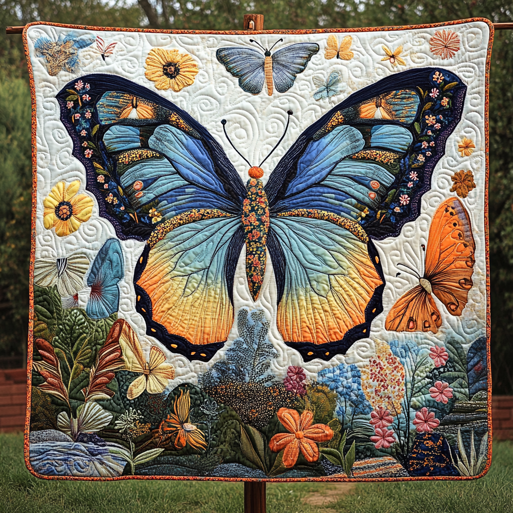 Dancing in Bloom Quilted Blanket USA 250 Years Of Freedom Gift For Parents - Tradiviet