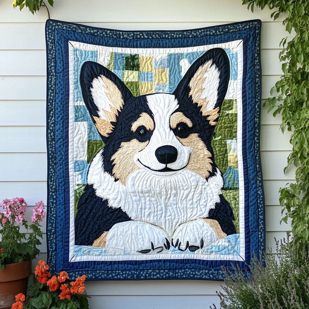 Dapper Pup Quilted Blanket 7th July 1776-2026 Gift For Coworker - Tradiviet
