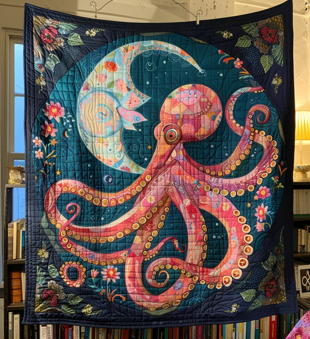 Deep Sea Dance Quilted Blanket Aesthetic Room Decor Gift For Shelf Decor - Tradiviet