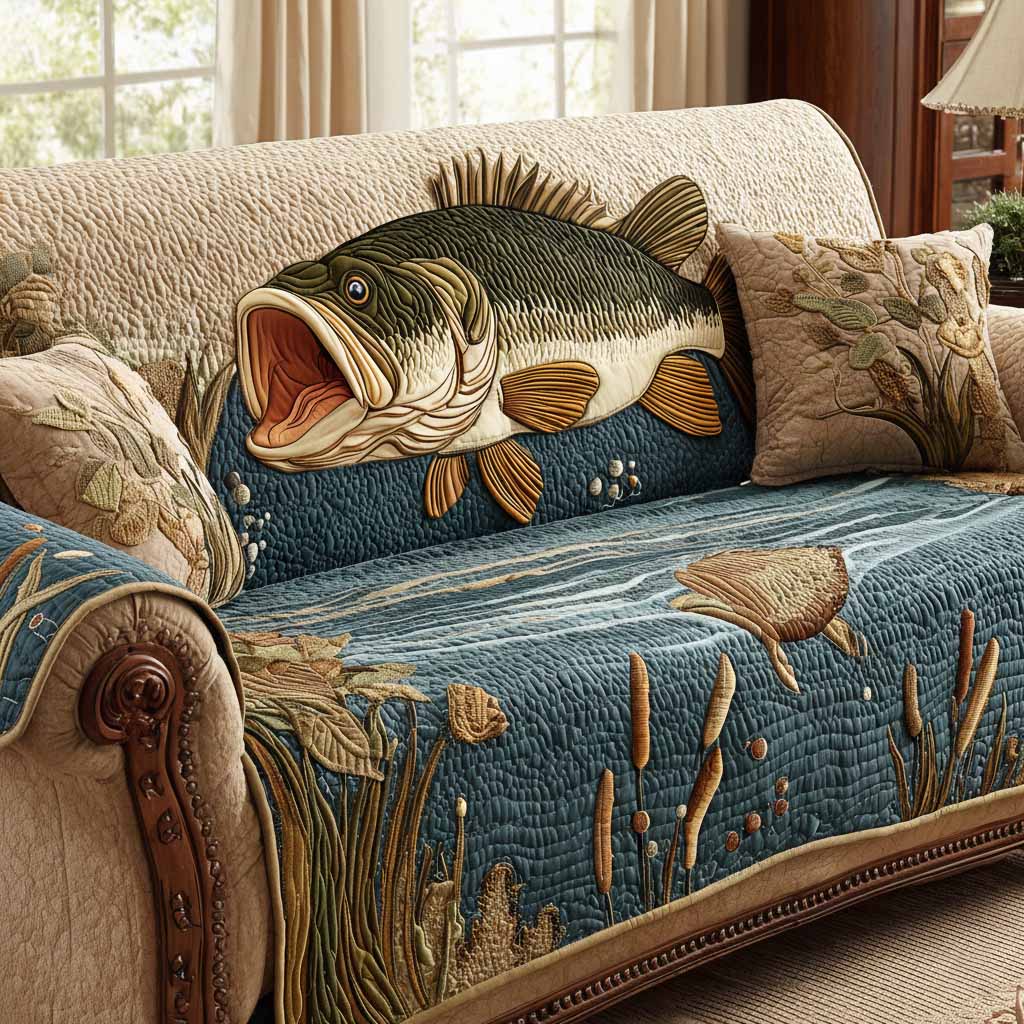 Deep Strike Quilted Sofa Cover Cute Room Decor Room Gift For Her - Tradiviet