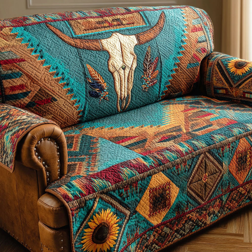 Desert Bones Quilted Sofa Cover Soft Room Decor House Lover Gift Ideas - Tradiviet