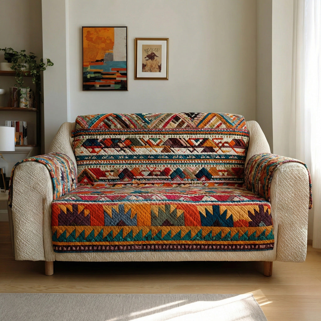 Desert Weave Quilted Sofa Cover Holiday Home Room Decor Cool Room Decor Gifts - Tradiviet