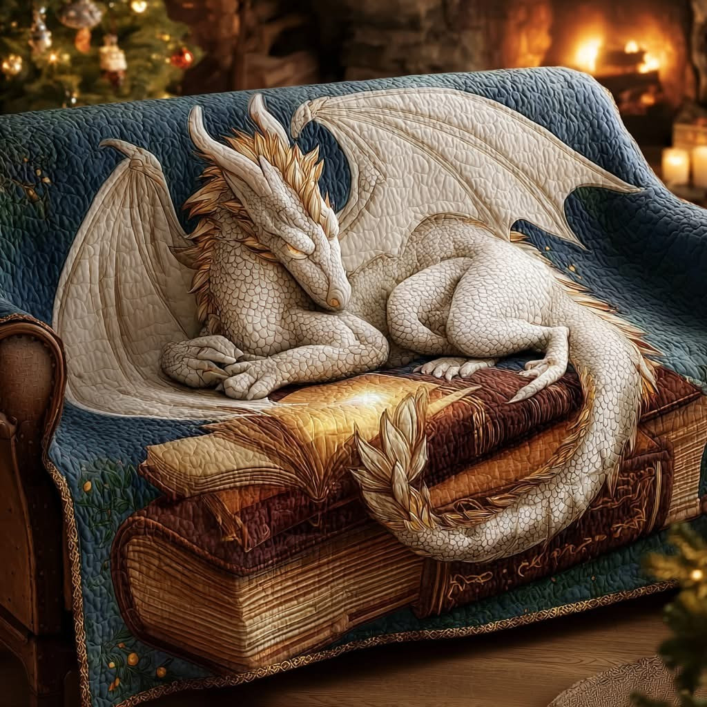Dragon Book Silverwing Guardian Quilted Sofa Cover Best Couch Covers Cool Gifts For Book Lovers - Tradiviet