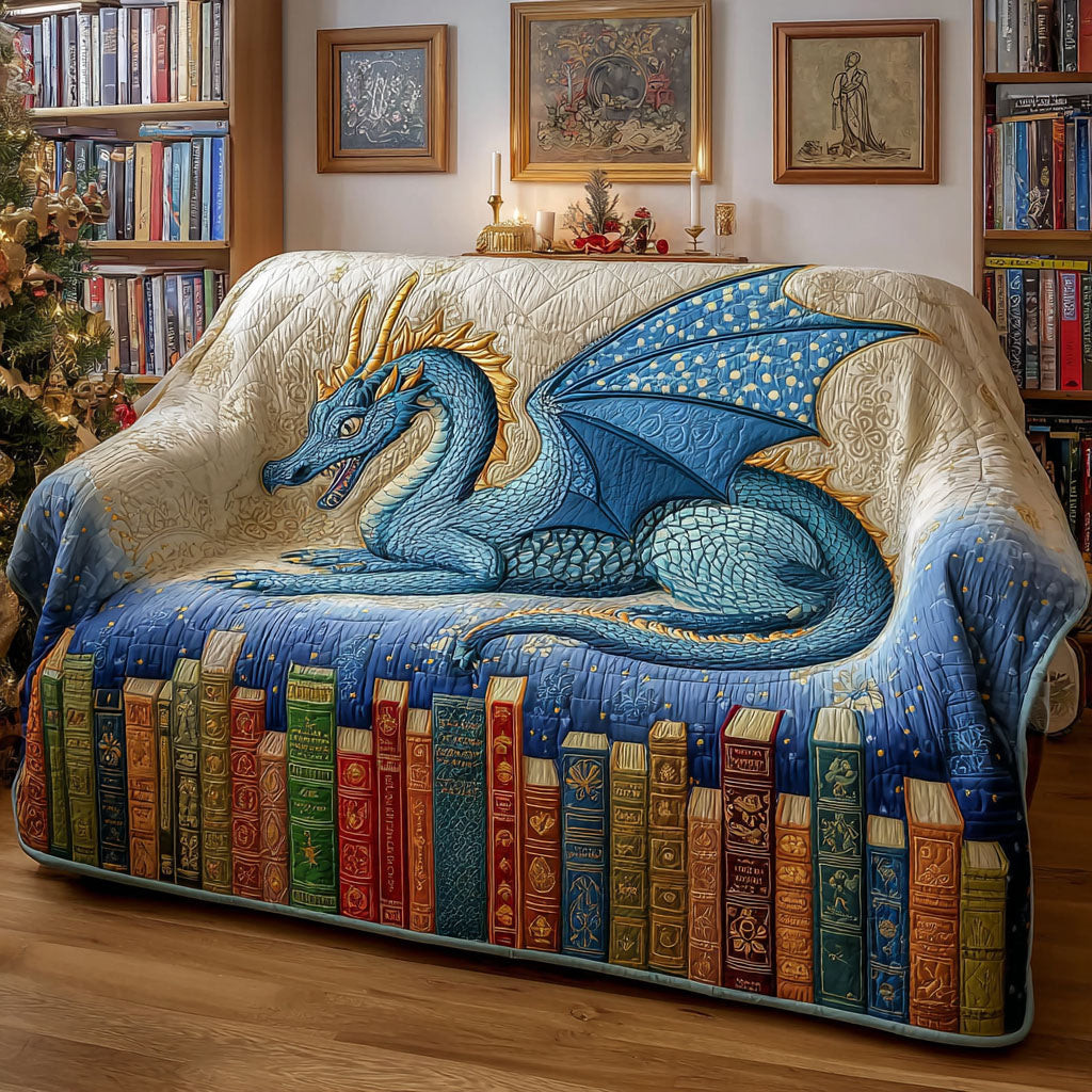 Dragon Spirit Quilted Sofa Cover Couch Covers For Couches Dragon Items For Lovers - Tradiviet