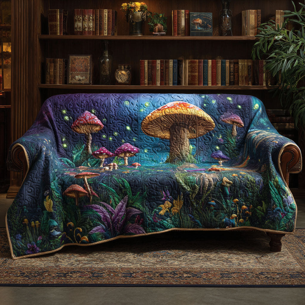 Dream Grove Quilted Sofa Cover Seasonal Room Decor Present For House Lovers - Tradiviet