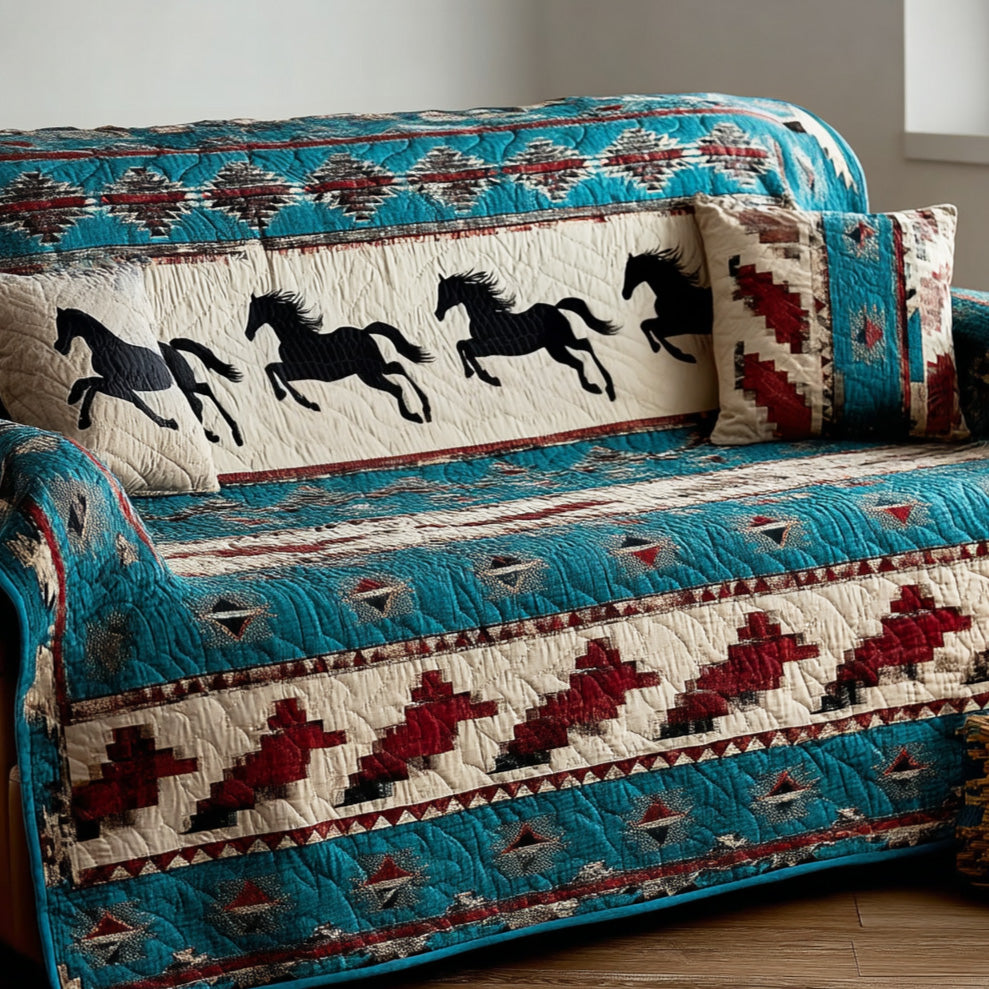 Dusty Trails Quilted Sofa Cover Trendy Home Room Decor Gifts For Home Decor - Tradiviet