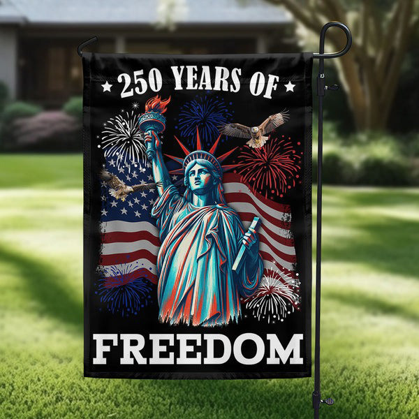 Eagle 250 Years of Freedom American Flag Liberty Statue Patriotic Independence Day Decor - Tradiviet