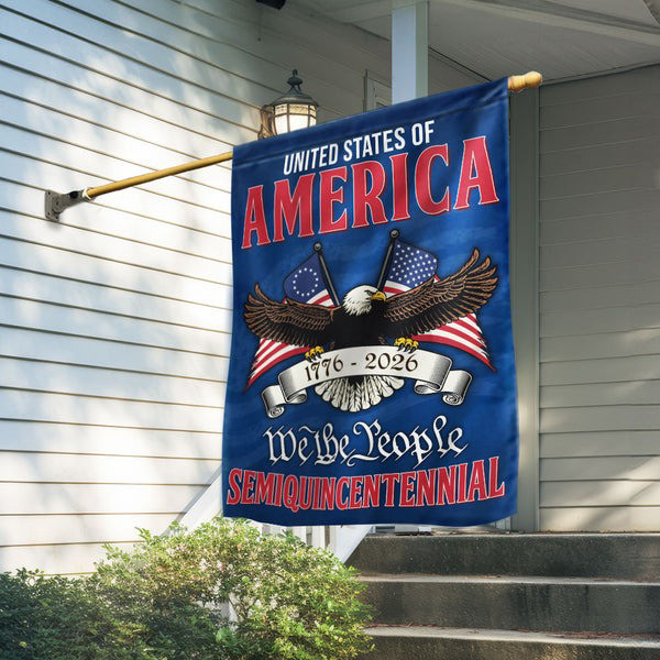 Eagle 250 Years United States Of America Flag We The People Semiquincentennial Flag - Tradiviet