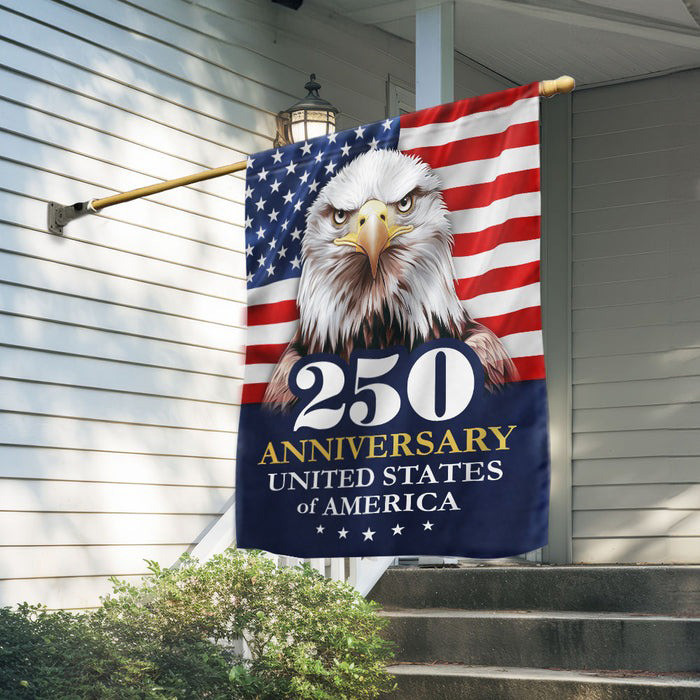 Eagle 250Th Anniversary Semiquincentennial Flag United States Of America Patriotic Hanging - Tradiviet