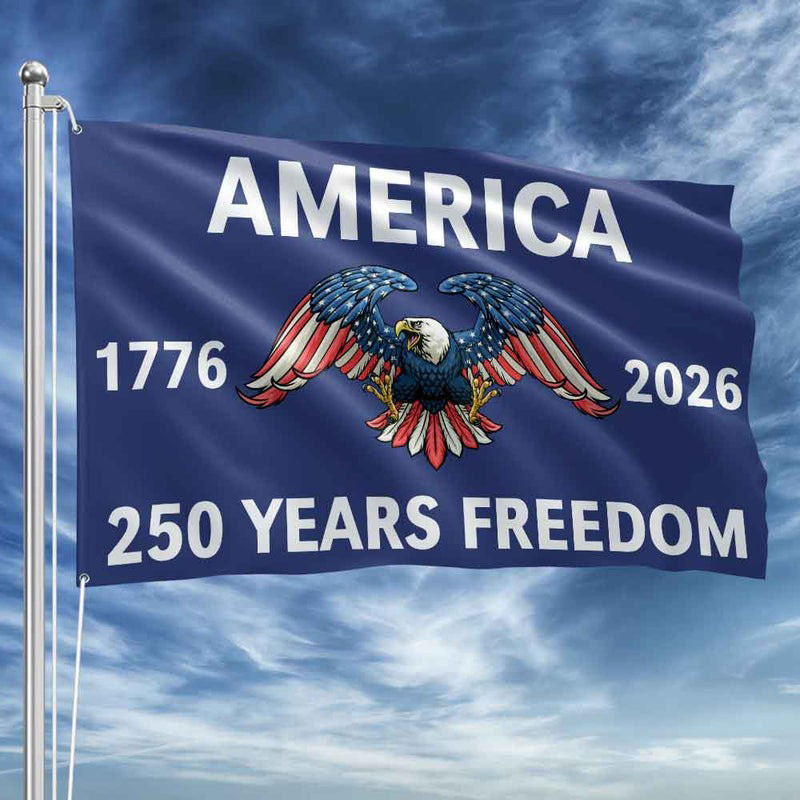 Eagle America 250 Years Freedom Flag 1776 2026 Decorations Unique Gifts For Veterans 2025 - Tradiviet