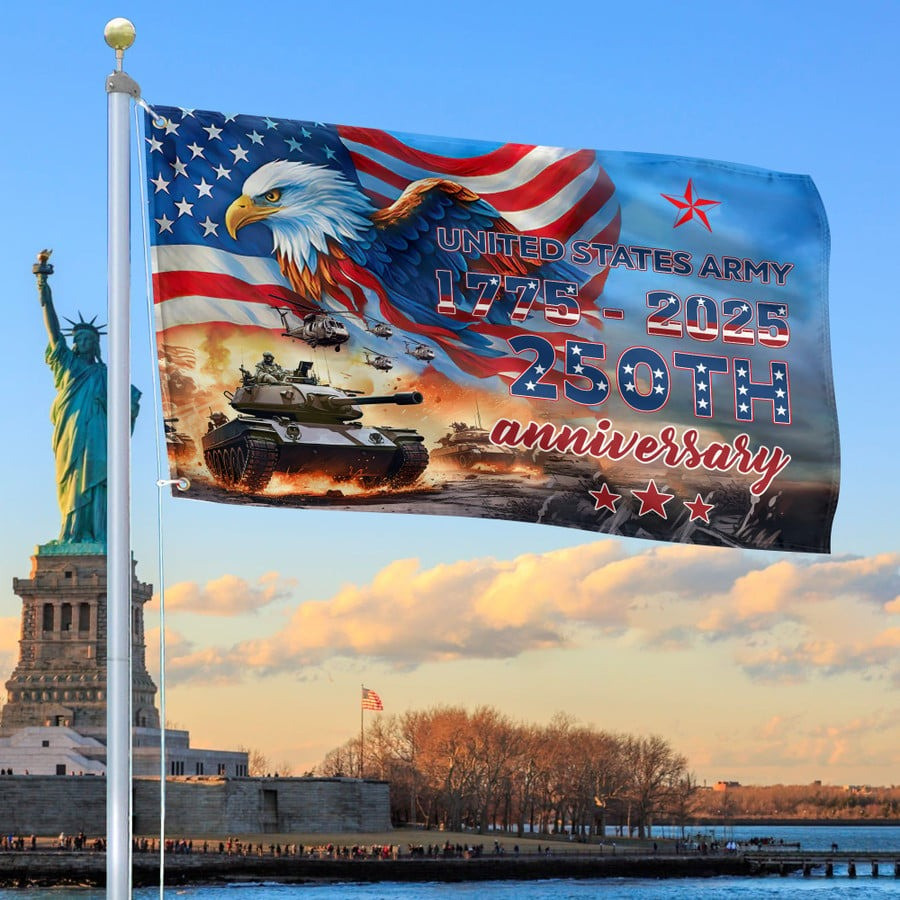 Eagle U.S. Army 250Th Anniversary American Flag 1775 2025 United States Army Veteran Decor - Tradiviet