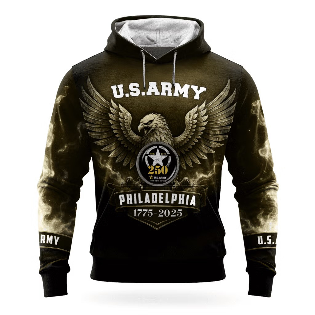 Eagle US Army This We'll Defend 250Th Anniversary Hoodie 1775 2025 Army Veteran Gift Ideas - Tradiviet