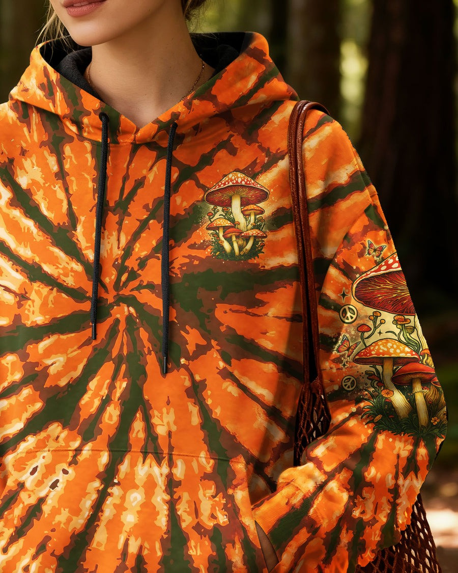 Eat Mushrooms See The Universe Hoodie Hippie Tie Dye Hoodie Christmas Gifts For Bestie - Tradiviet - Image 2