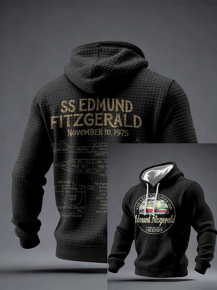 Edmund Fitzgerald The Legend Lives On T-Shirt SS Edmund Fitzgerald November 10Th 1975 Merch - Tradiviet - Image 2