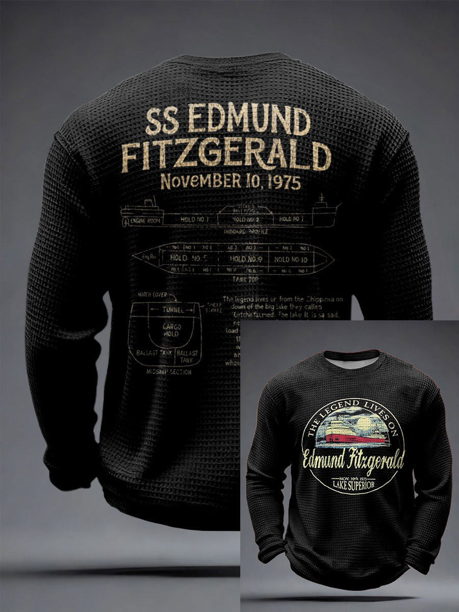 Edmund Fitzgerald The Legend Lives On T-Shirt SS Edmund Fitzgerald November 10Th 1975 Merch - Tradiviet - Image 4