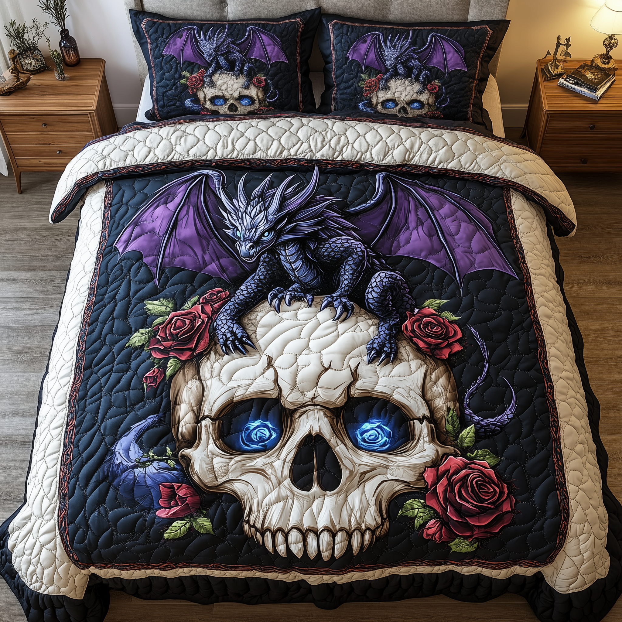 Emberclaw Legacy Quilted Bedding Set Emberclaw Legacy Ocean Gift For Emberclaw Legacy - Tradiviet