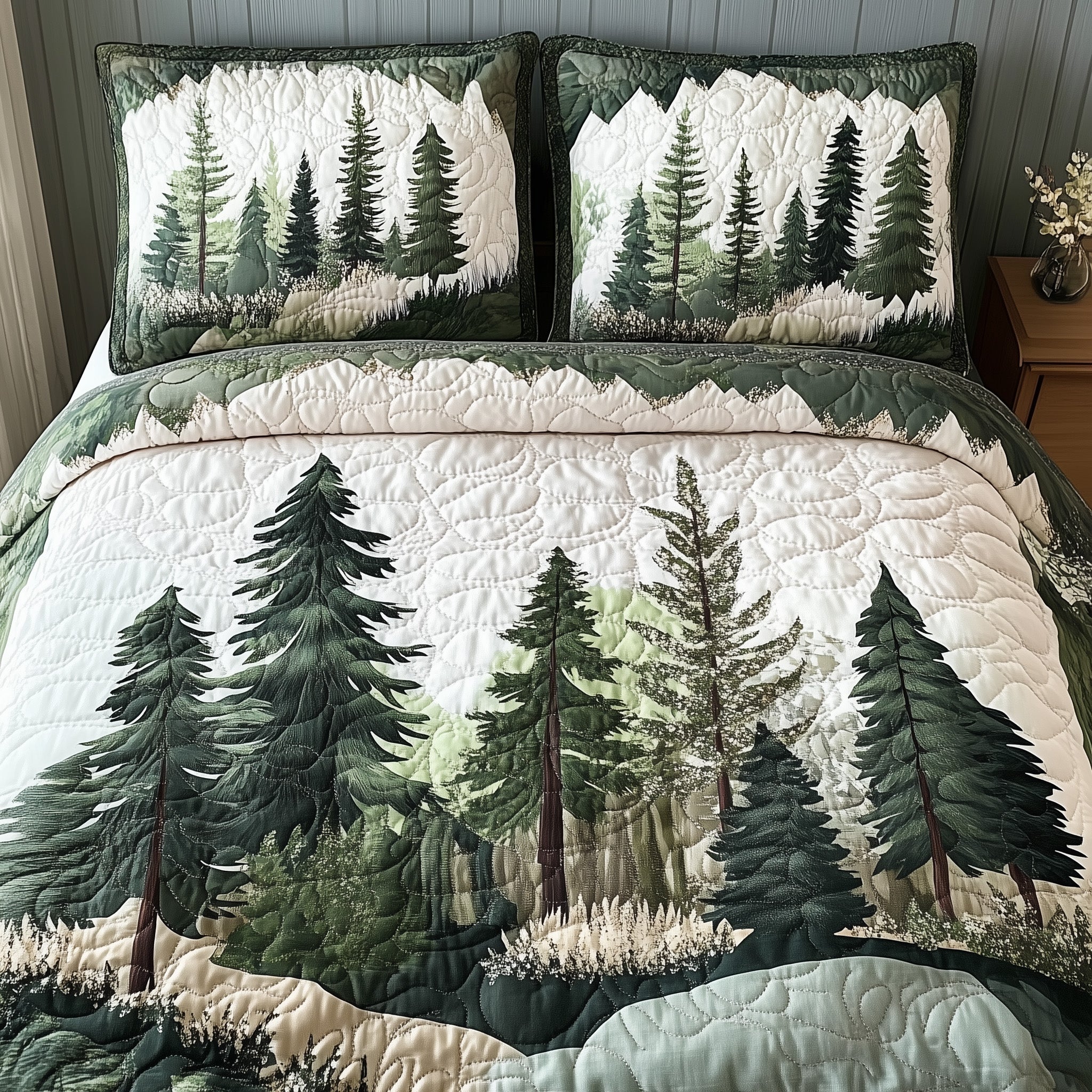 Enchanted Forest Quilted Bedding Set Enchanted Forest Legacy Gift For Enchanted Lovers - Tradiviet