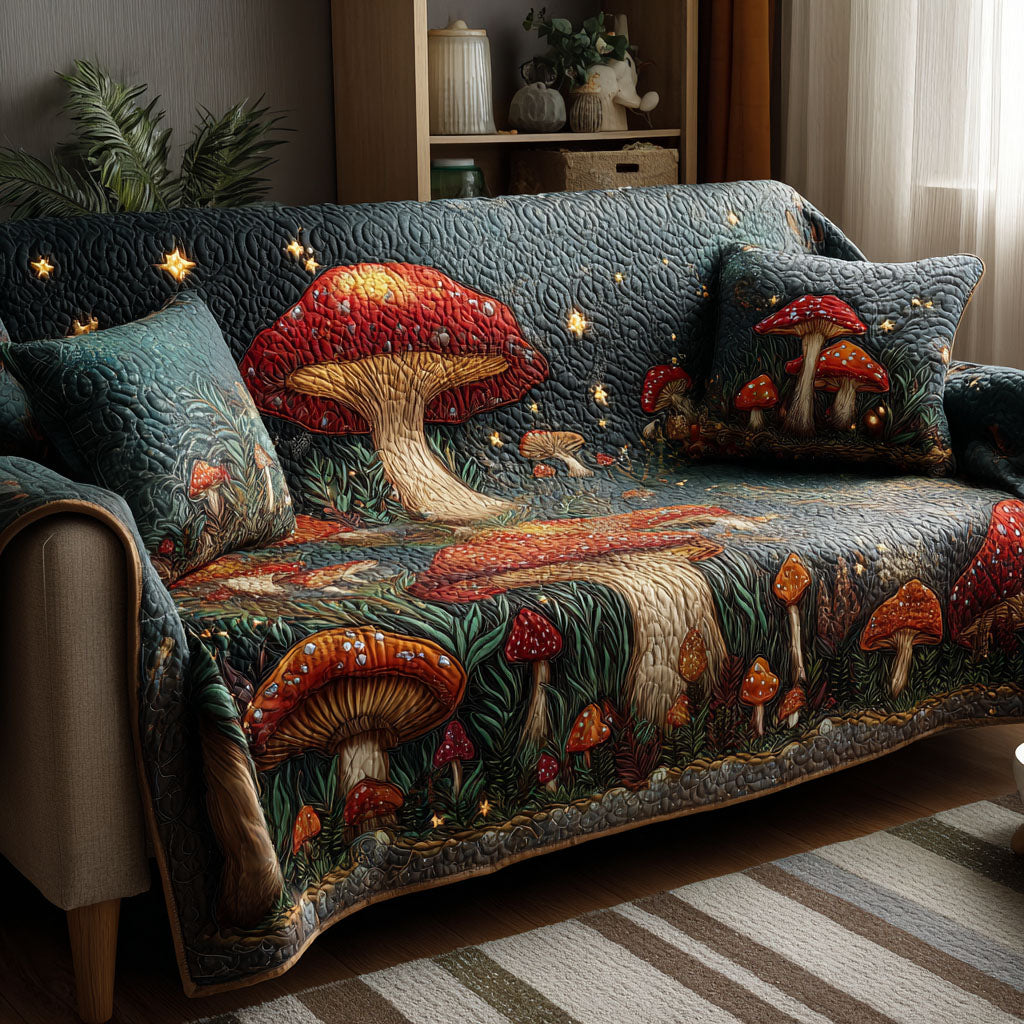 Fairyshade Quilted Sofa Cover Minimalist Room Decor Gifts For House Lovers - Tradiviet