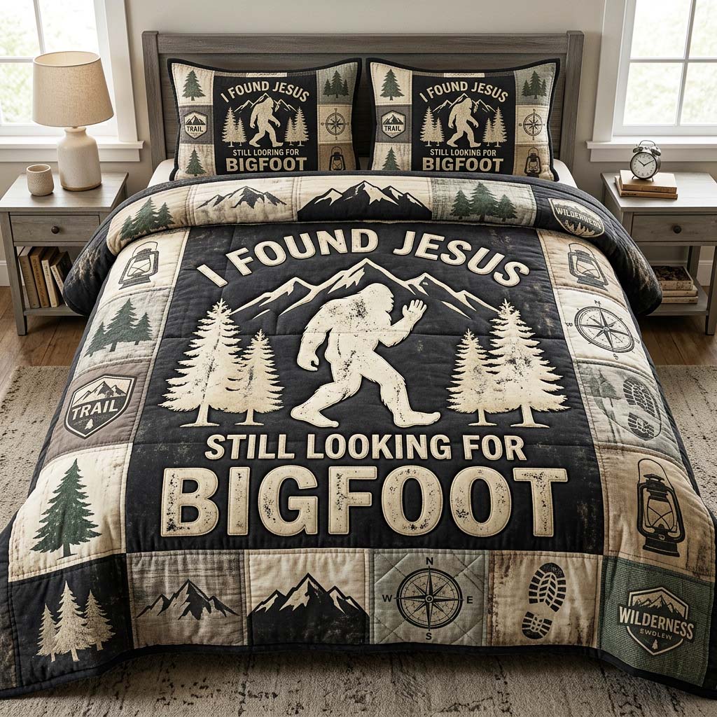 Faith Hunt Quilted Bedding Set Faith Hunt Finish Gift For Faith Hunt - Tradiviet