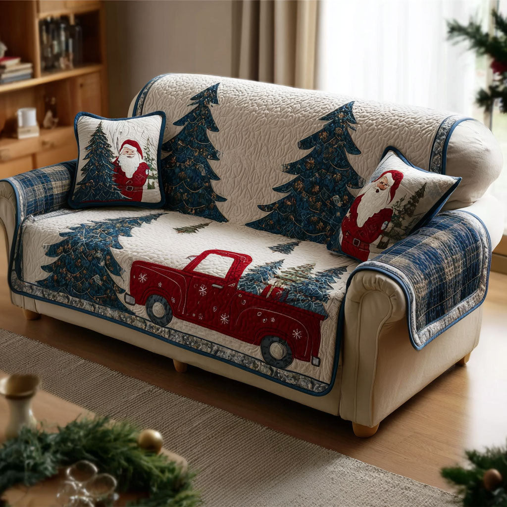 Festive Delivery Quilted Sofa Cover Home Room Decor Ideas Best Housewarming Gift Ideas - Tradiviet