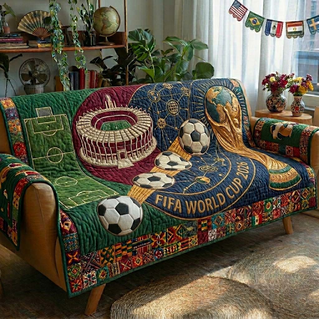 Final Arena Glory Quilted Sofa Cover Sports Home Couch Cover Interior Design Gift Ideas - Tradiviet