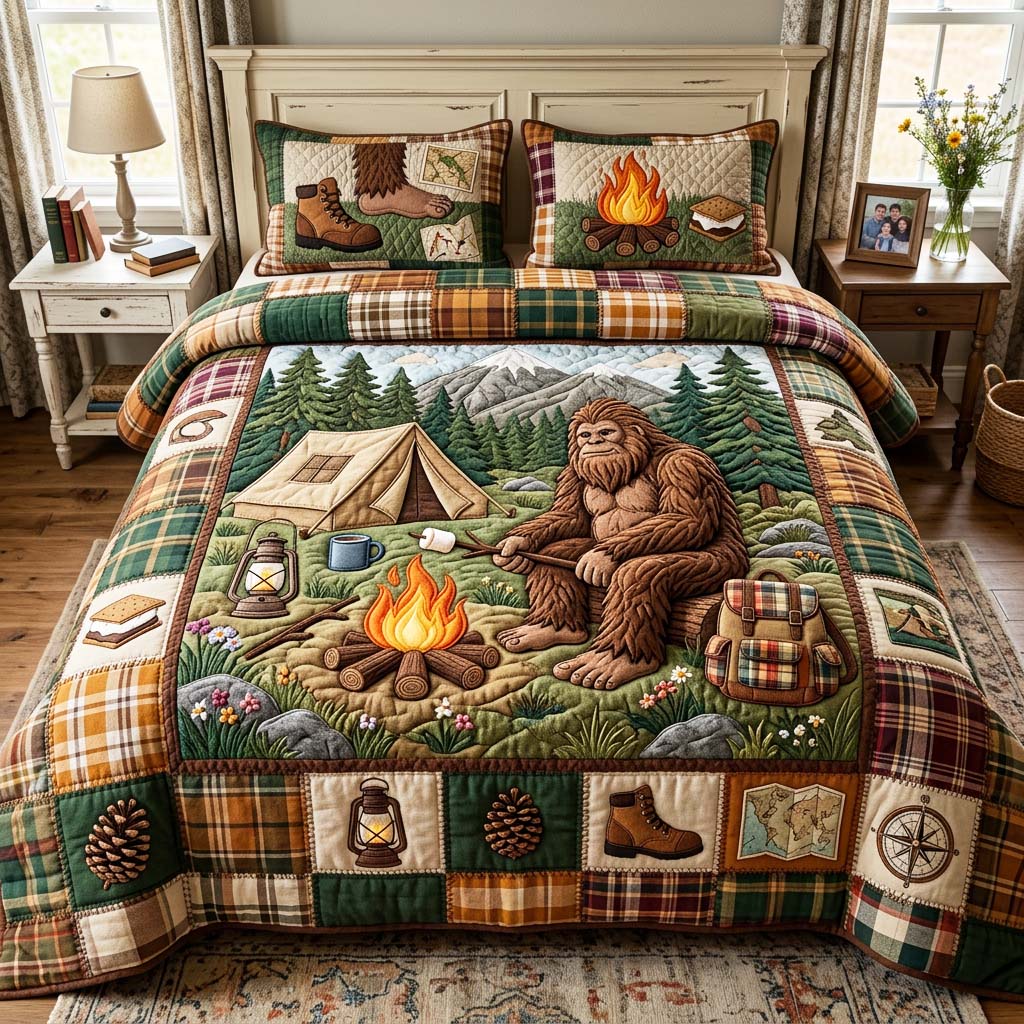 Fire Rest Quilted Bedding Set Fire Rest Harmony Gift For Fire Rest - Tradiviet