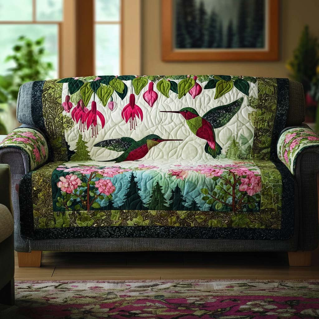 Flower Nectar Quilted Sofa Cover Room Room Decor Ideas Room Decor Gift Ideas - Tradiviet