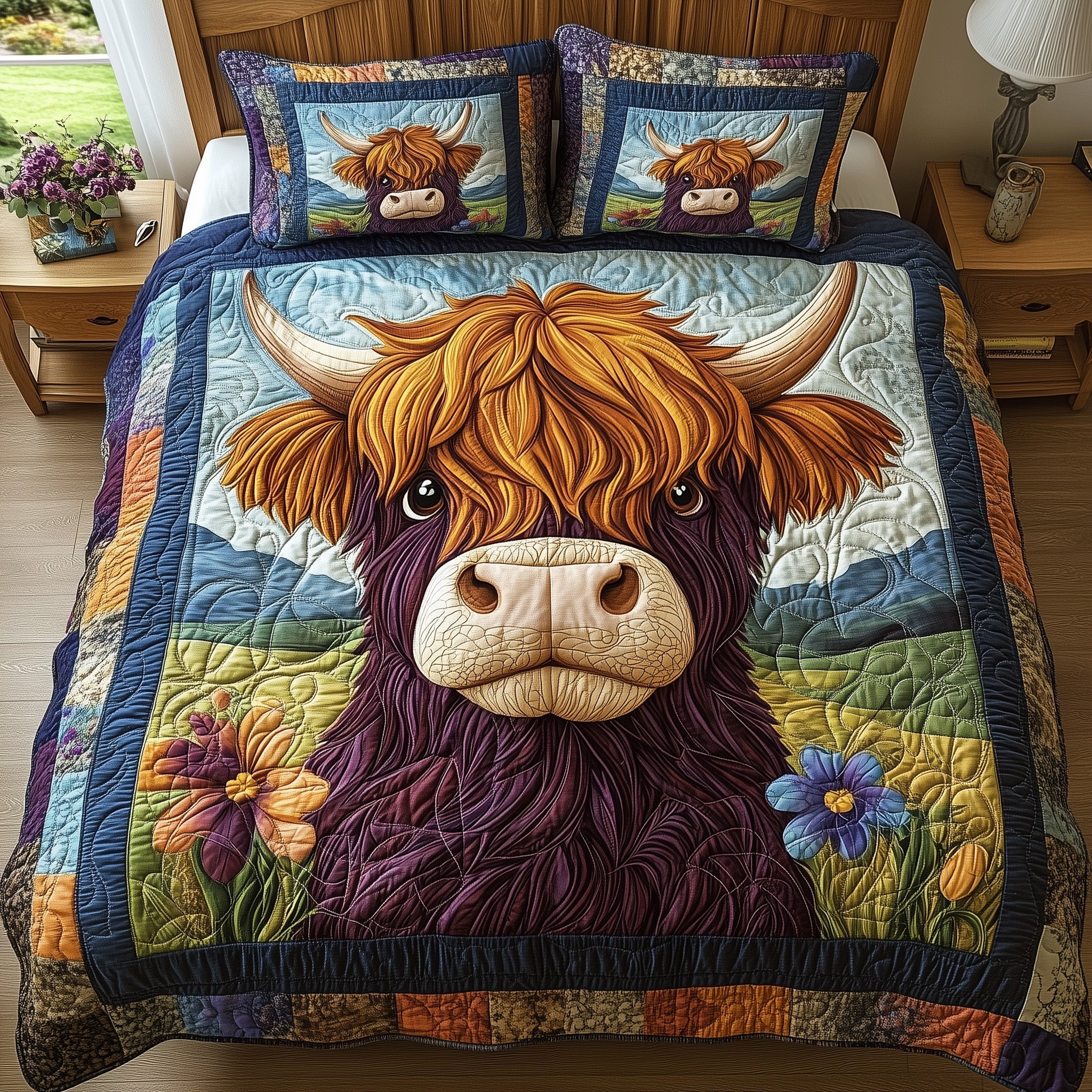 Fluffy Fighter Quilted Bedding Set Fluffy Fighter Finish Gift For Fluffy Fighter - Tradiviet