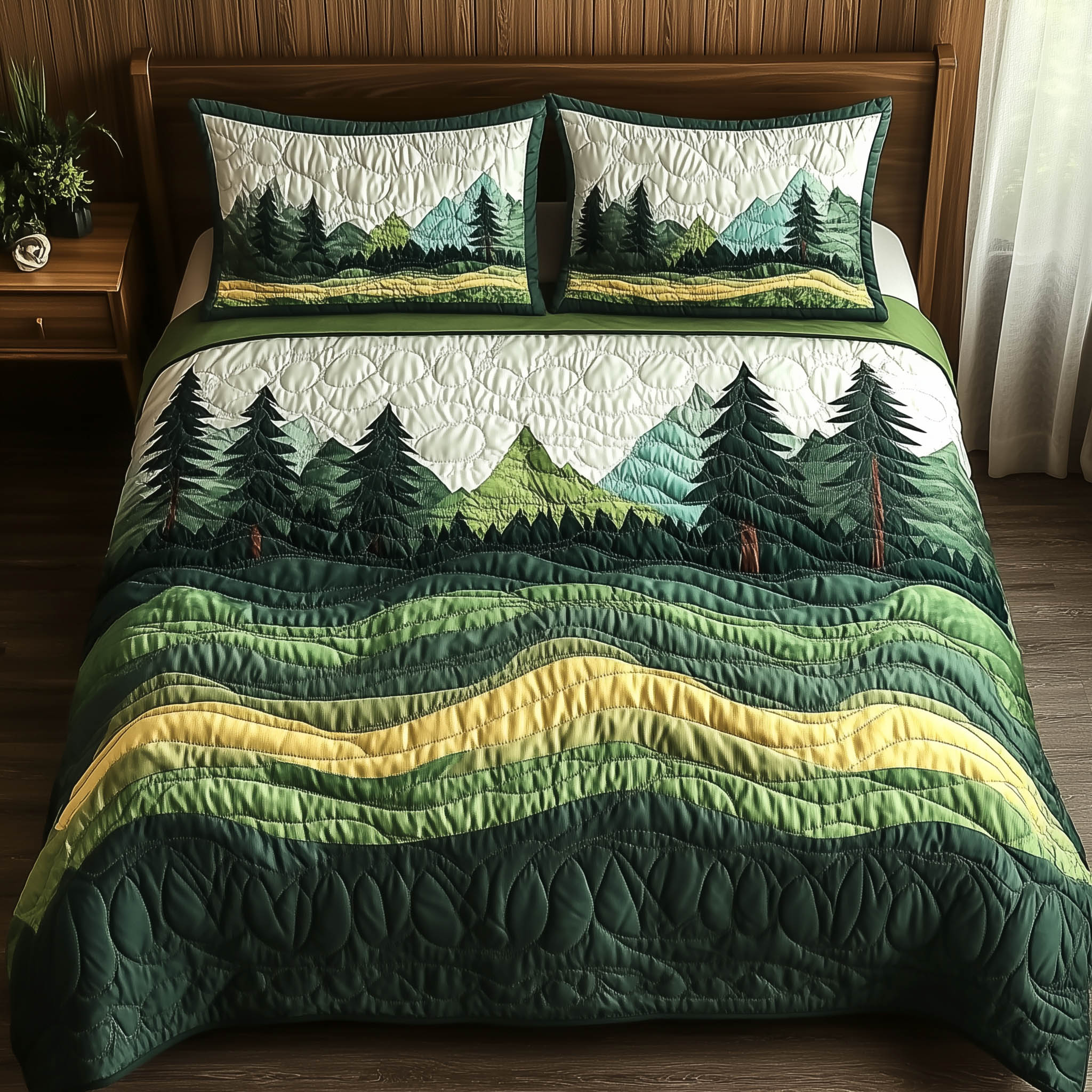 Forest Charm Quilted Bedding Set Forest Charm Legacy Gift For Charm Mom - Tradiviet