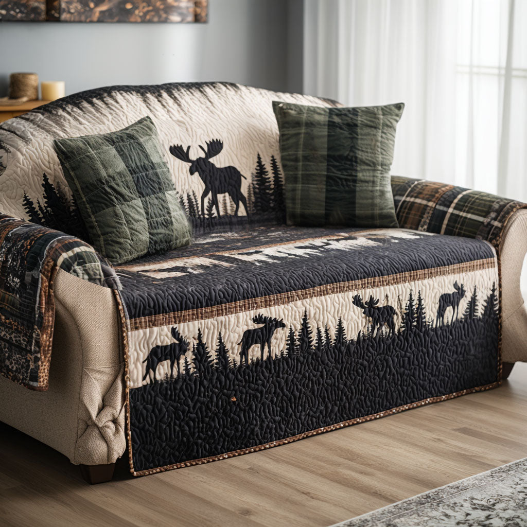 Forest Charm Quilted Sofa Cover Boho Home Room Decor Home Gifts For Her - Tradiviet