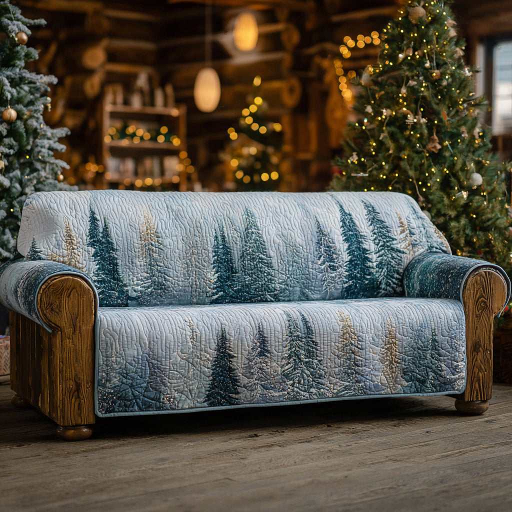 Forest Dream Quilted Sofa Cover Natural Room Decor Gifts For House Lovers - Tradiviet