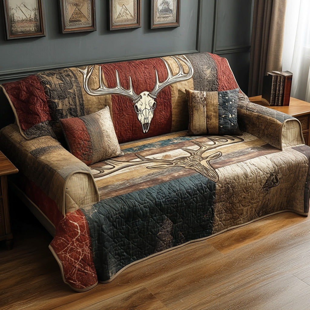 Forest Relic Quilted Sofa Cover Cute Home Room Decor Home Gift For Her - Tradiviet