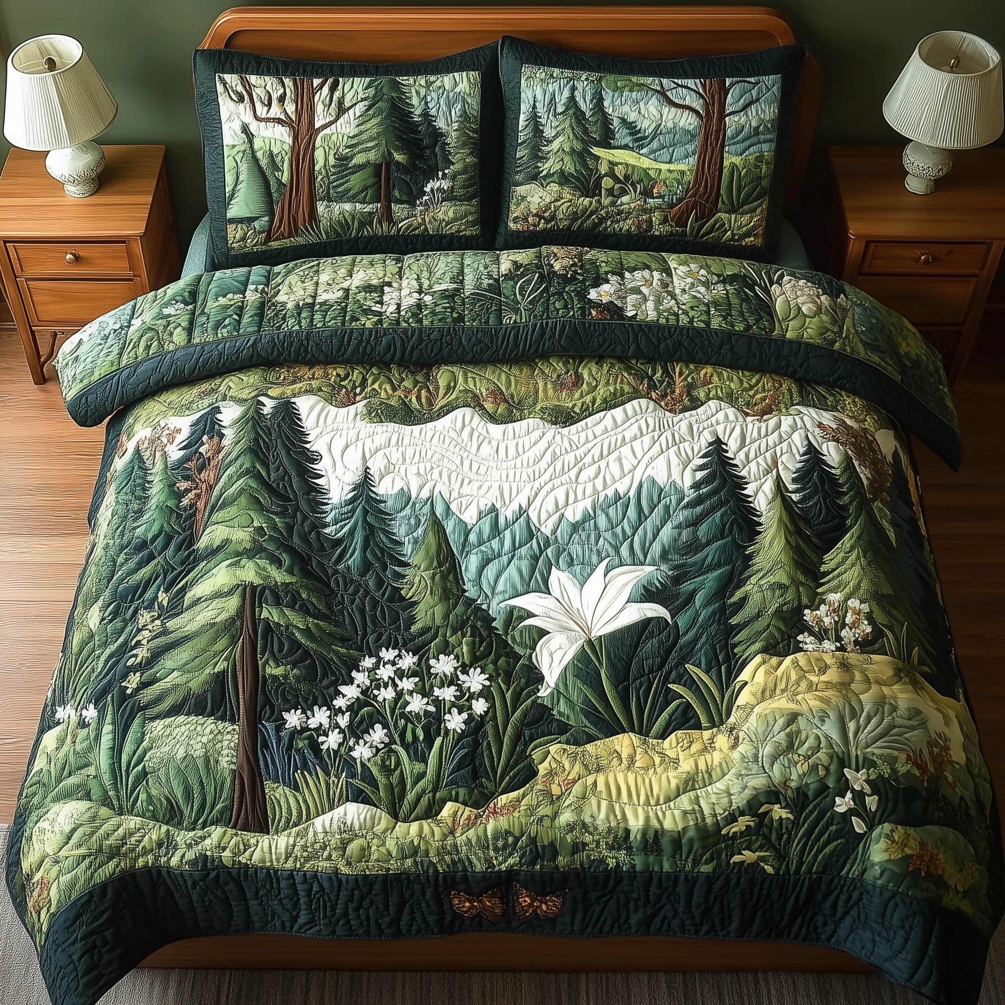 Forest Soul Quilted Bedding Set Forest Soul Journey Gift For Soul Family - Tradiviet